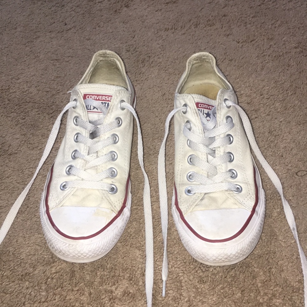 White low top converse